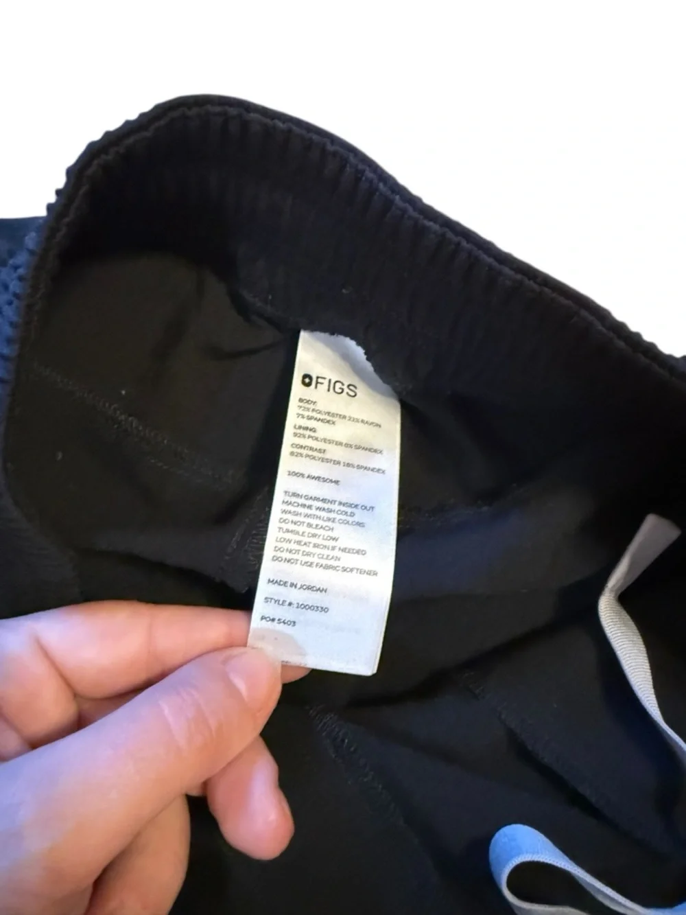 Figs Kids black Drawstring pants